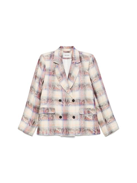 HENRIK VIBSKOV MOTIF BLAZER - 8 ARM CHECK CHARM