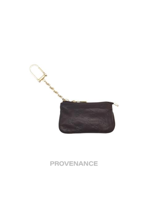 GUCCI Gucci Key Pouch Cles - Chocolate Guccissima Leather