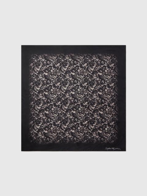 Stella McCartney Lace Print Square Scarf