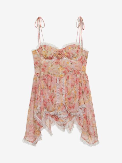 For Love & Lemons Elea Asymmetrical Mini Dress