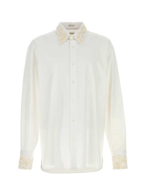 Dries Van Noten Dries Van Noten Men White Poplin Shirt