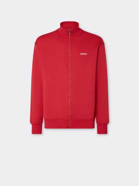 Ferrari Sweater in technical fabric with zip