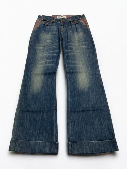 Other Designers If Six Was Nine - TRF Muddy Whisker Wide Flare Denim Margaret Howell Style