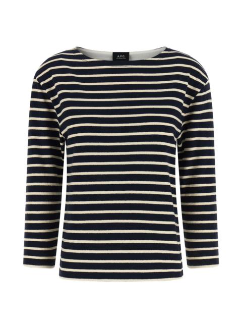A.P.C. A.p.c. Striped Round-neck Knitwear
