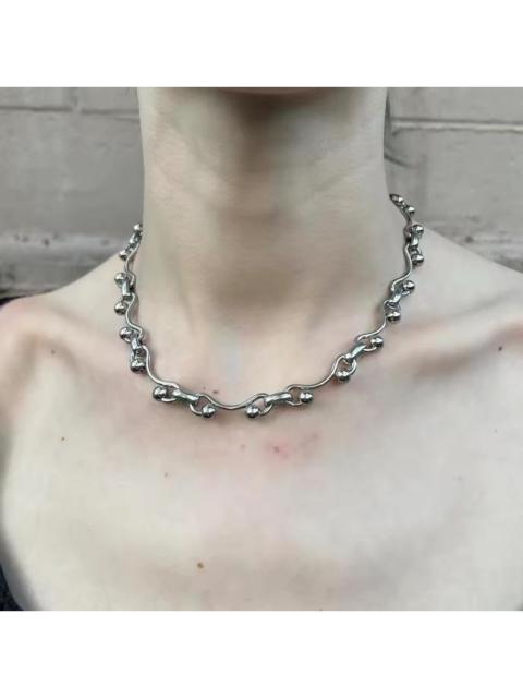 Other Designers Other - Wave Ball Chain Necklace