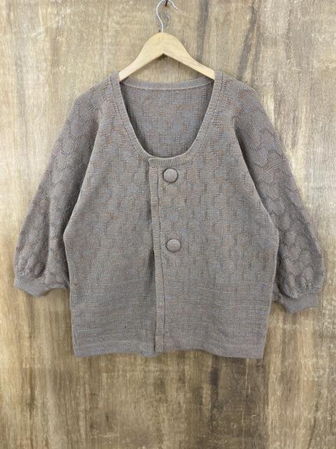 Other Designers Homespun Knitwear - Vintage Brown Cardigan Knitwear #1012
