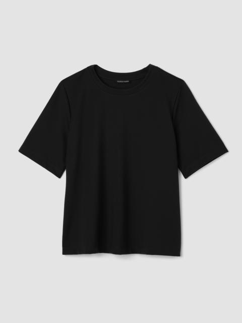 EILEEN FISHER Lightweight Ponte Crew Neck Tee