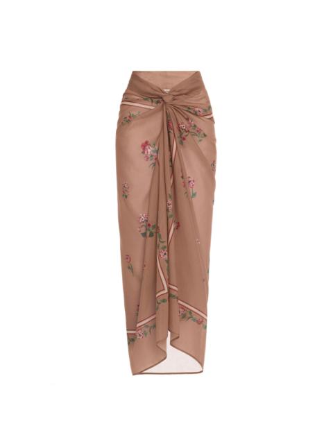 Agua by Agua Bendita Lavanda Quebrada Midi Pareo