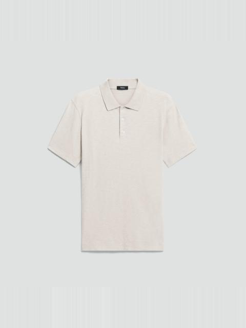 Theory Bron Polo Shirt in Cosmos Slub Cotton