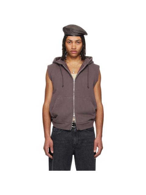Our Legacy Brown Motor Vest Hoodie