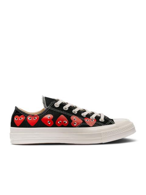 Comme Des Garçons COMME DES GARÇONS PLAY X CHUCK 70 LOW 'MULTI HEART - BLACK'