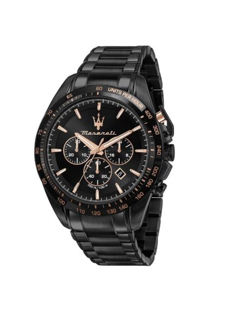 Other Designers Maserati Traguardo Chronograph Quartz Black Dial Men's Watch R8873612048
