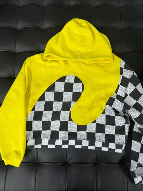 ERL ERL 24SS yellow checkered hoodie