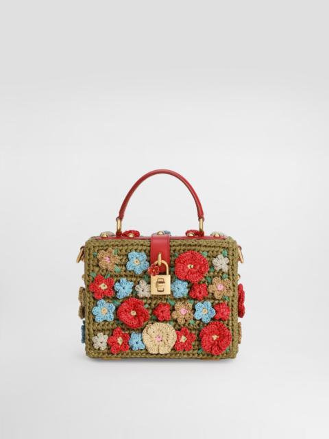 Dolce & Gabbana Dolce Box raffia crochet handbag