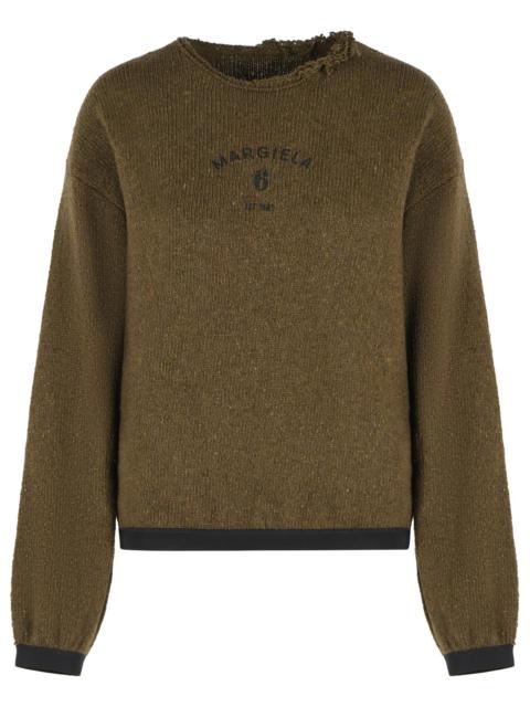 MM6 Maison Margiela MM6 Maison Margiela Wool Blend Sweater Green