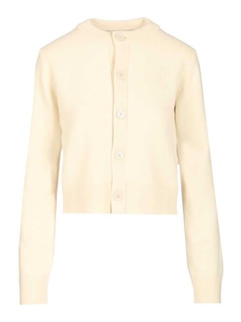 AMI Paris Ami Women Crew Neck Cardigan