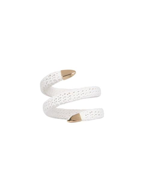 Bottega Veneta Crochet Spiral Bracelet