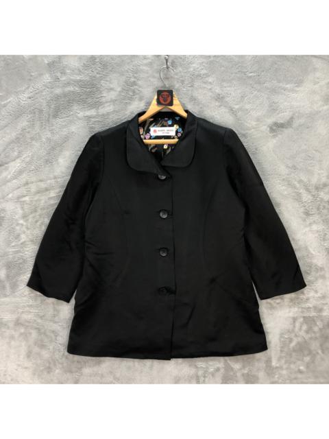 Other Designers HARDY AMIES BOUTIQUE FLORAL LINING COAT #6310-59