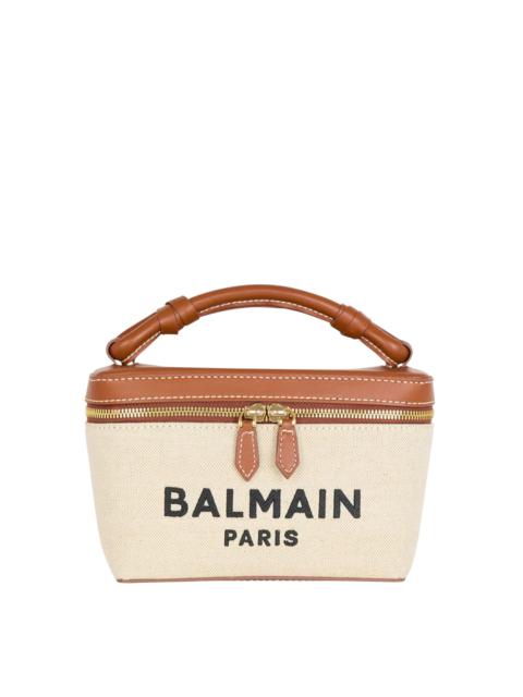 Balmain B Army Vanity Case Canvas Logo Bag