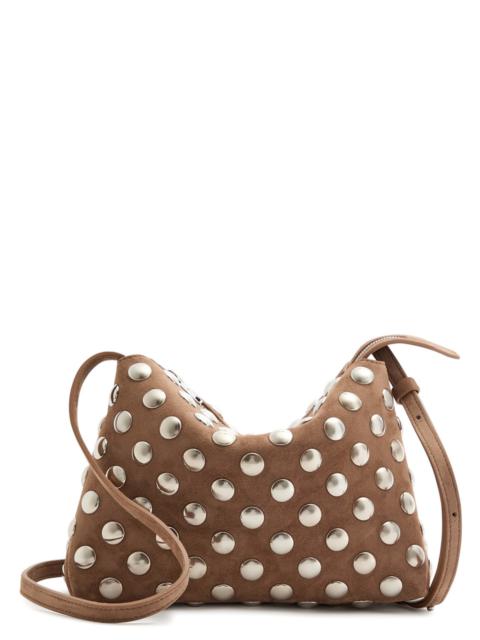KHAITE Khaite Lina Medium Studded Suede Cross-body bag