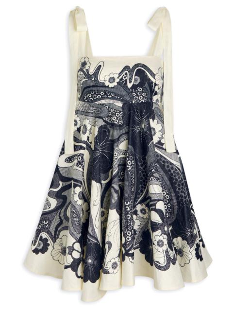 ALÉMAIS Alemais Mickey Floral-print Linen Mini Dress