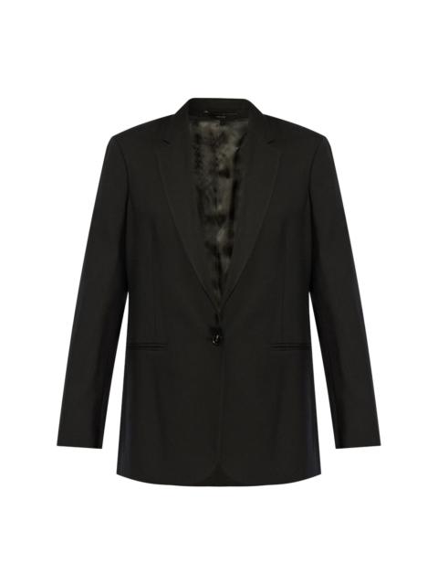 single-breasted wool blazer