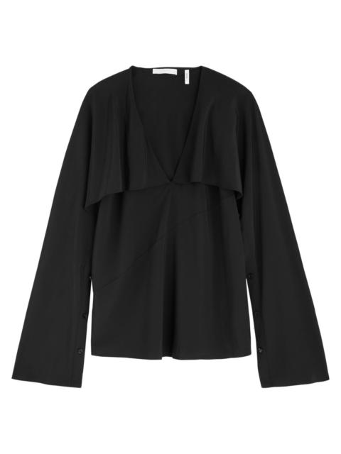 Helmut Lang Silk crepe de chine blouse