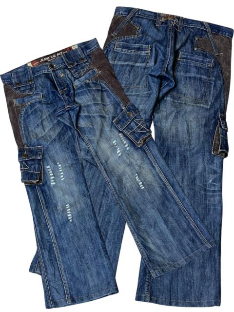 Other Designers Japanese Brand - FYE🔥JEANS DE ART BONDAGE CARGO FLARED JEANS