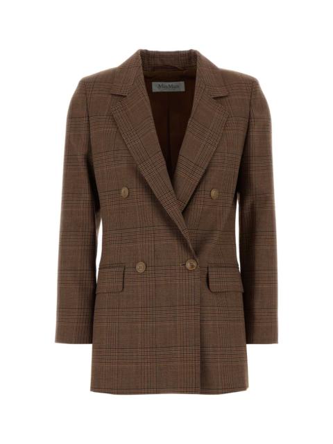 Max Mara Max Mara Women Embroidered Glencheck Astrale Blazer