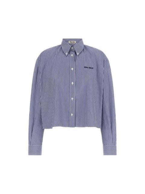 Miu Miu MIU MIU Striped shirt New & Authentic (Women's size:IT 42;)