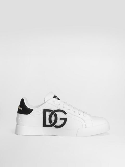 Dolce & Gabbana Calfskin Portofino sneakers with DG logo
