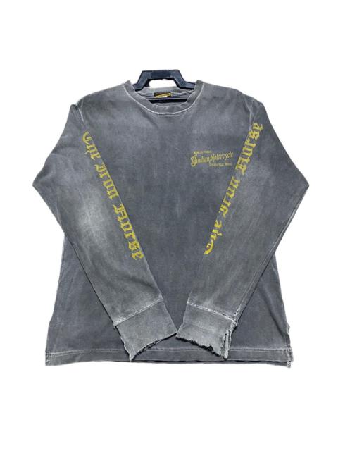 Other Designers Vintage Indian Motorcycle Thrashed Sunfaded Longsleeve ERD