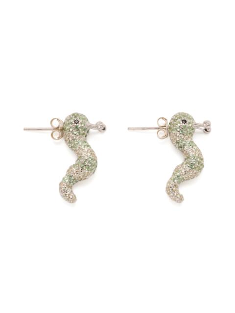 Collina Strada GREEN APPLE SLUG EARRINGS