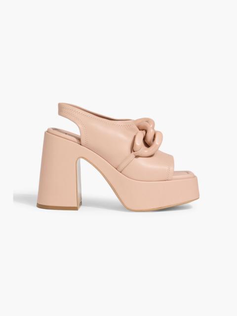 Stella McCartney Skyla chain-embellished platform slingback sandals