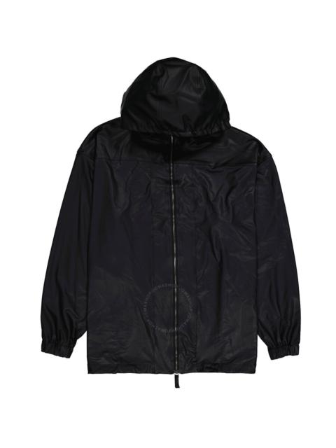 EMPORIO ARMANI Emporio Armani Black Hooded Technical-jersey Blouson Jacket