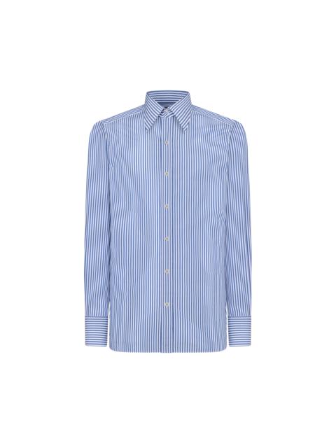 TOM FORD LIGHT BATON STRIPE SLIM FIT SHIRT