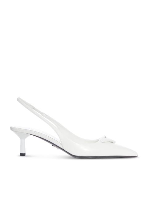 Prada Prada Women Brushed Leather Slingback Décolleté