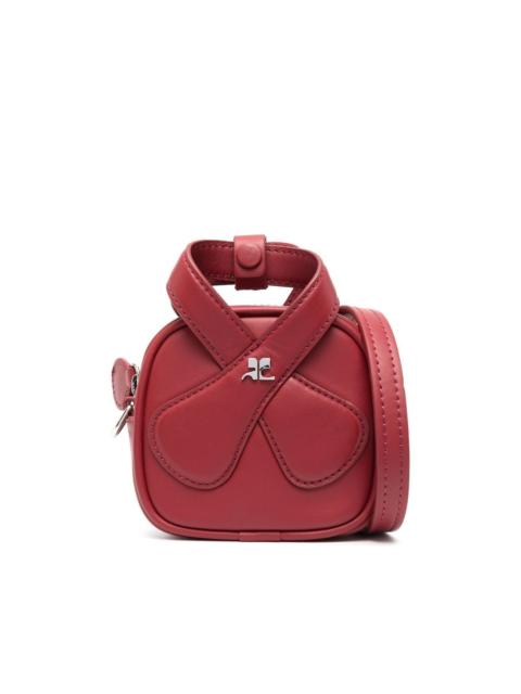 courrèges Loop leather mini bag
