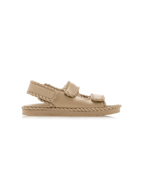 Bottega Veneta Jack Leather Slingback Sandals neutral