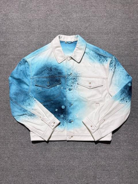 Louis Vuitton Louis Vuitton SS23 Ice Blue Dye White Denim Jacket