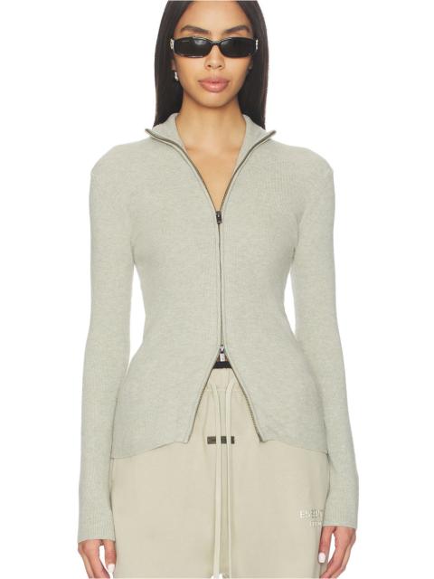 ESSENTIALS Soft Rib 2-way Zip-up Jacket