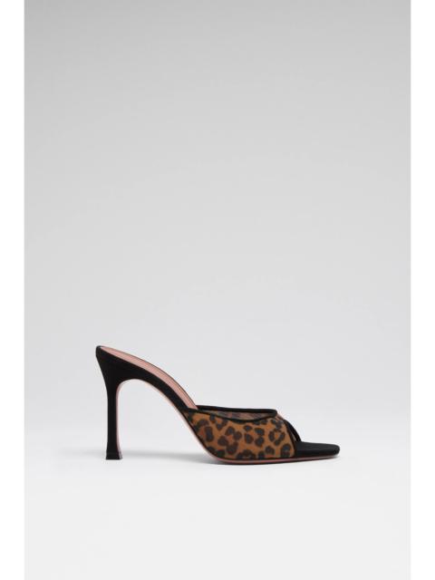 Amina Muaddi ALEXA SLIPPER 95 LEOPARD MESH
