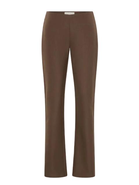 ST. AGNI Silk Canvas 90s Minimal Pants in Mud