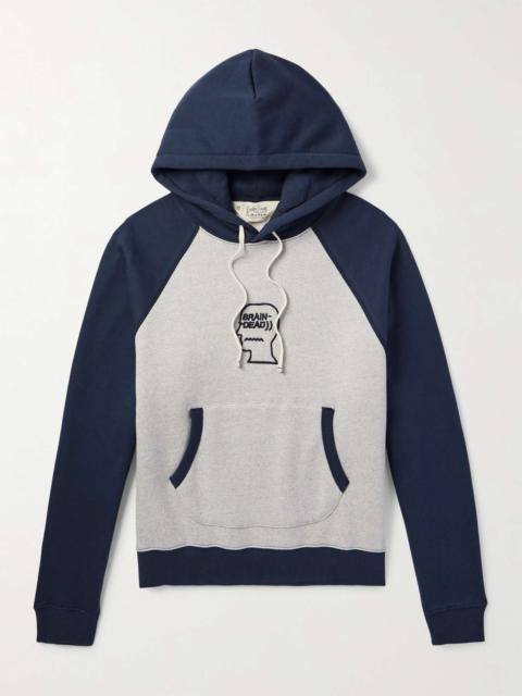 Colour-Block Cotton-Jersey Hoodie