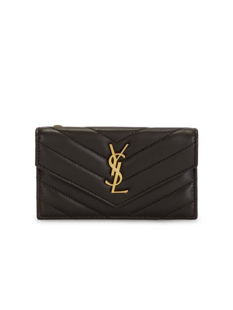 SAINT LAURENT Cassandre Credit Card Case