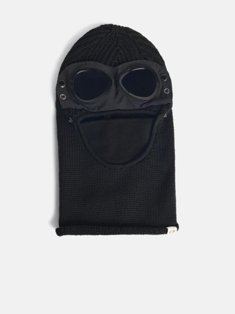 'LENS' BLACK WOOL BALACLAVA