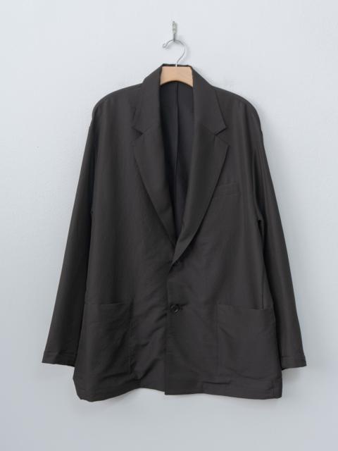 ssstein Wool Silk Single Breasted Jacket - Dark Charcoal