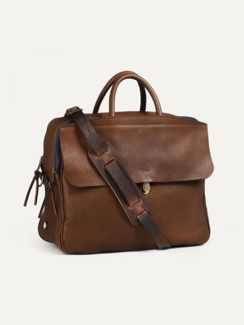 Bleu de Chauffe ZEPPO BUSINESS BAG  -  AMBER BROWN / E PURE