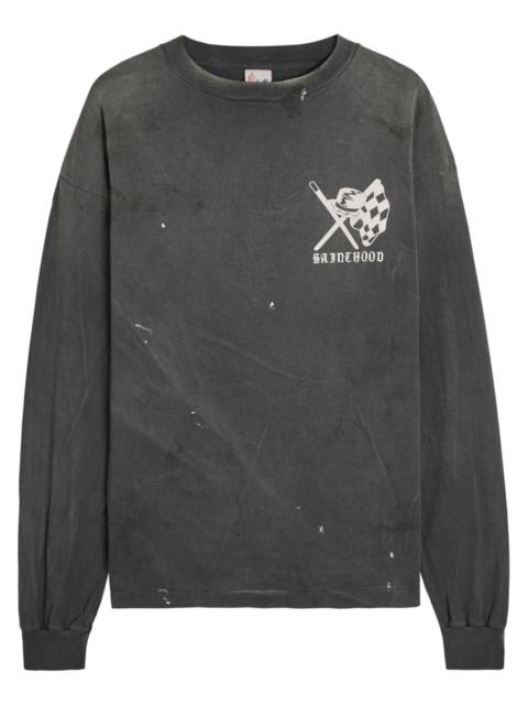 SAINT M×××××× Saint Mxxxxxx Speedkills Printed Cotton top