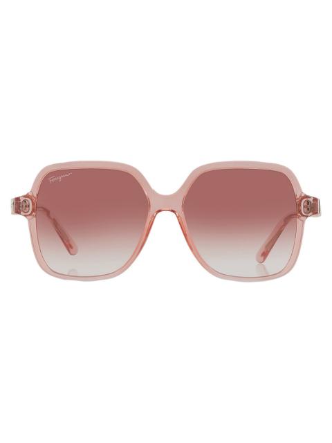 FERRAGAMO Salvatore Ferragamo Coral Square Ladies Sunglasses SF1083S 840 57